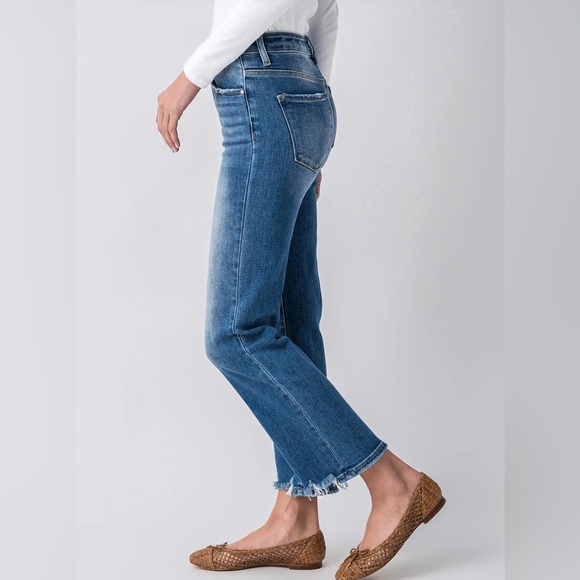 Risen High Rise Stem Hem Jeans by Social Threads, sz 28 - Picture 3 of 12